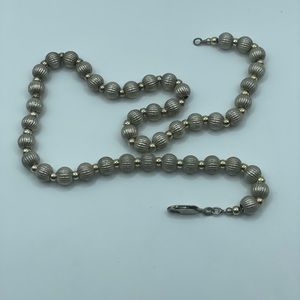 ITALY 925 STERLING SILVER BALL NECKLACE “18